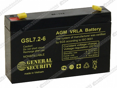 Тяговый аккумулятор GSL 7,2-6 - фото